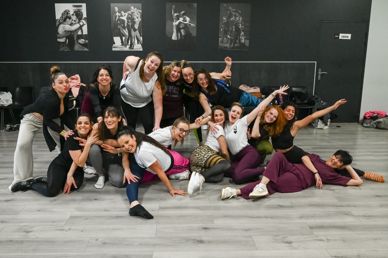 Photo de groupe en fin de journée